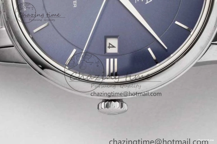 0716 De Ville SS DIWF 1:1 Best Edition Deep Blue Dial SS Markers on SS Bracelet MIYOTA TravelReady 7849
